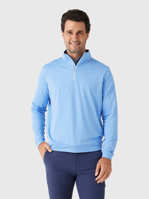 Peter Millar Crown Sport Men's Perth Mélange Performance Quarter-Zip