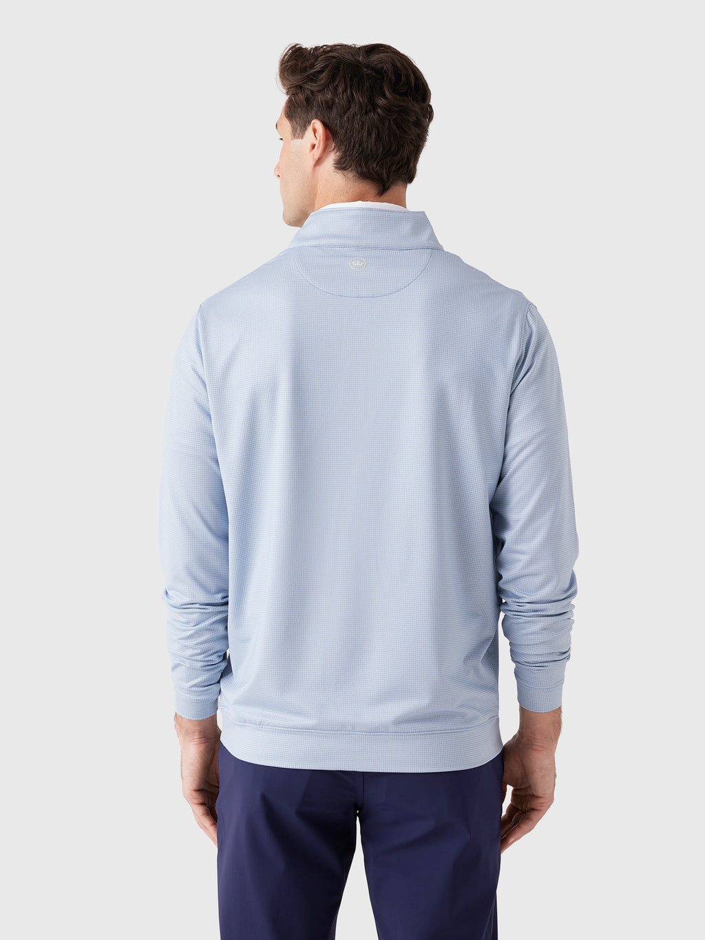 Peter Millar Crown Sport Men's Perth Basketweave Performance Quarter-Zip - Saint Bernard