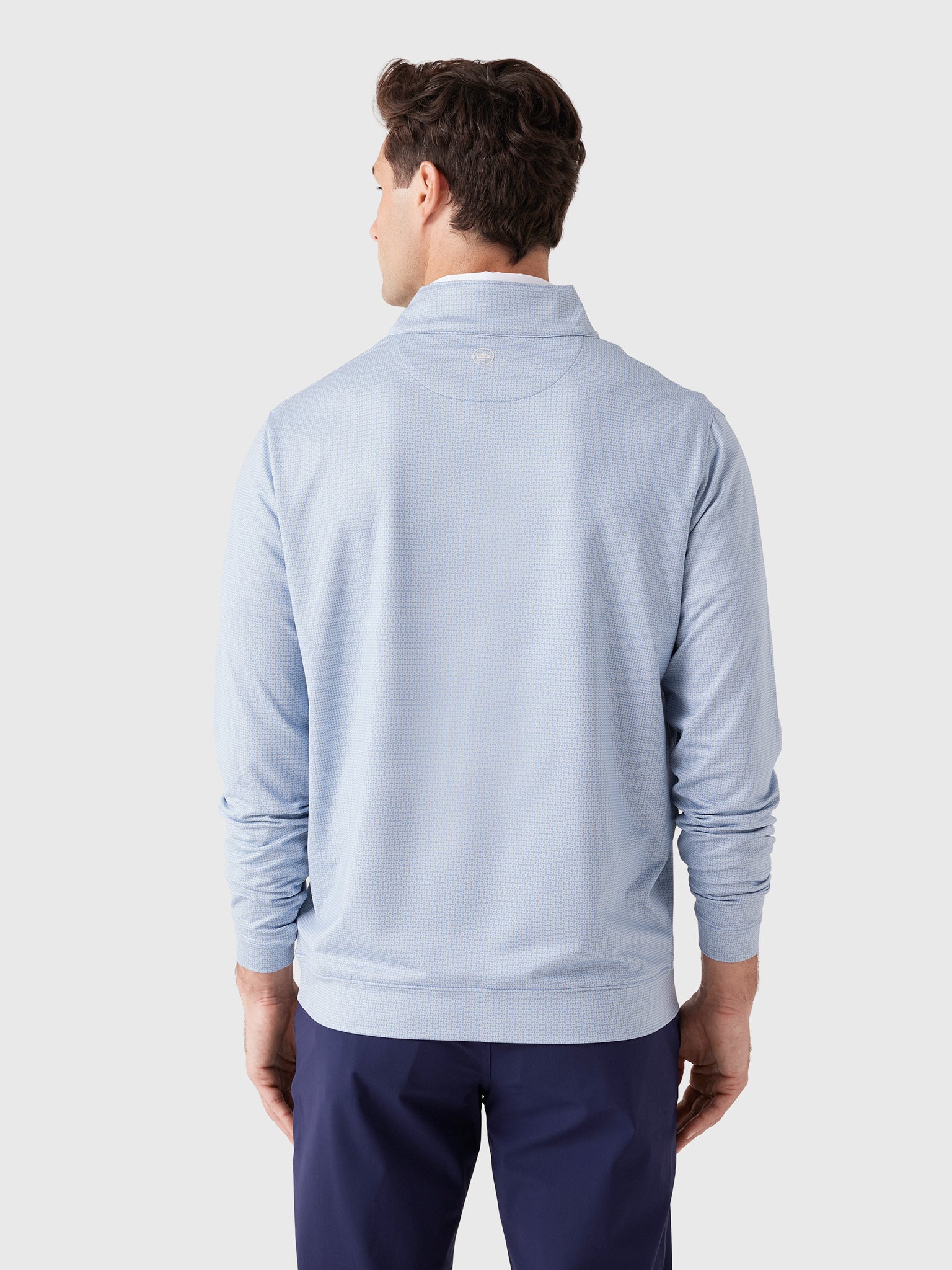 Peter Millar Crown Sport Men's Perth Basketweave Performance Quarter-Zip - Saint Bernard