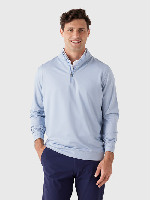 Peter Millar Crown Sport Men's Perth Basketweave Performance Quarter-Zip