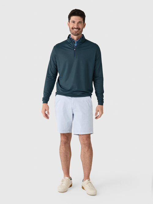 Peter Millar Crown Sport Men's Perth Herringbone Performance Quarter-Zip