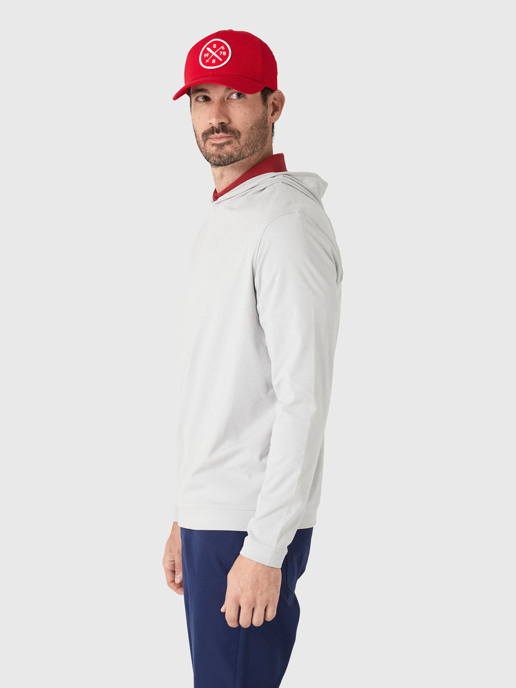 Peter Millar Crown Sport Men's Ardent Air Performance Hoodie - Saint Bernard