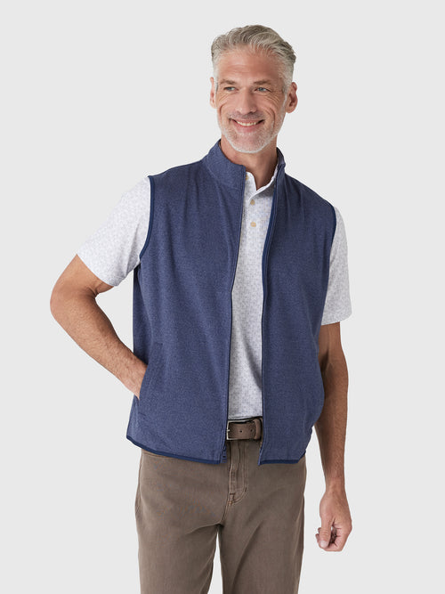 Peter Millar Crown Sport Men's Ardent Air Performance Full-Zip Vest - Saint Bernard