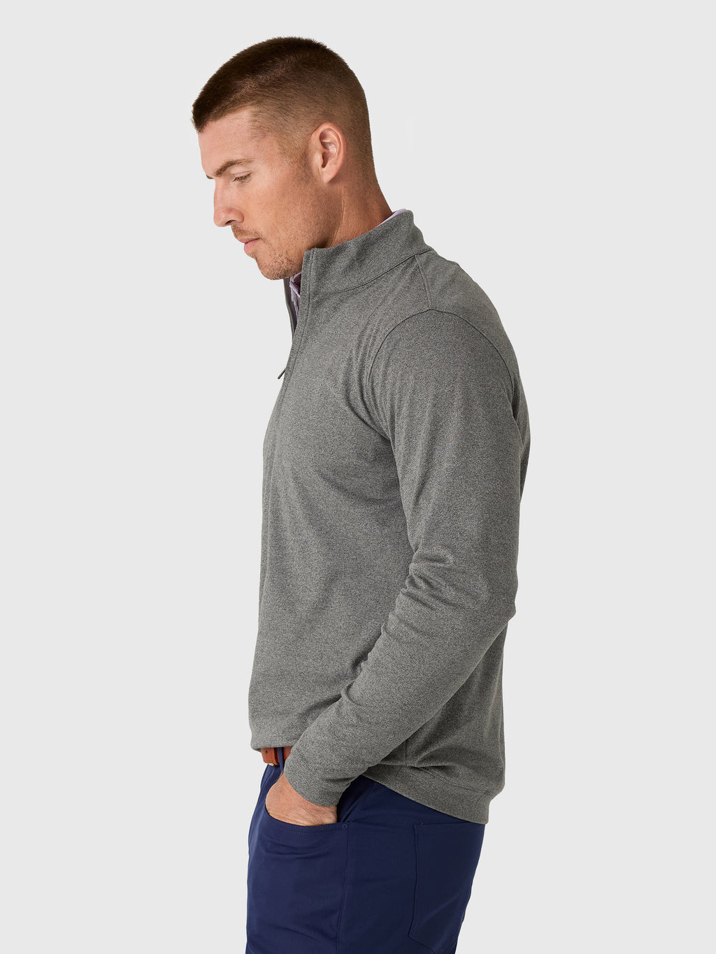 Peter Millar Crown Sport Men's Ardent Air Performance Quarter-Zip - Saint Bernard