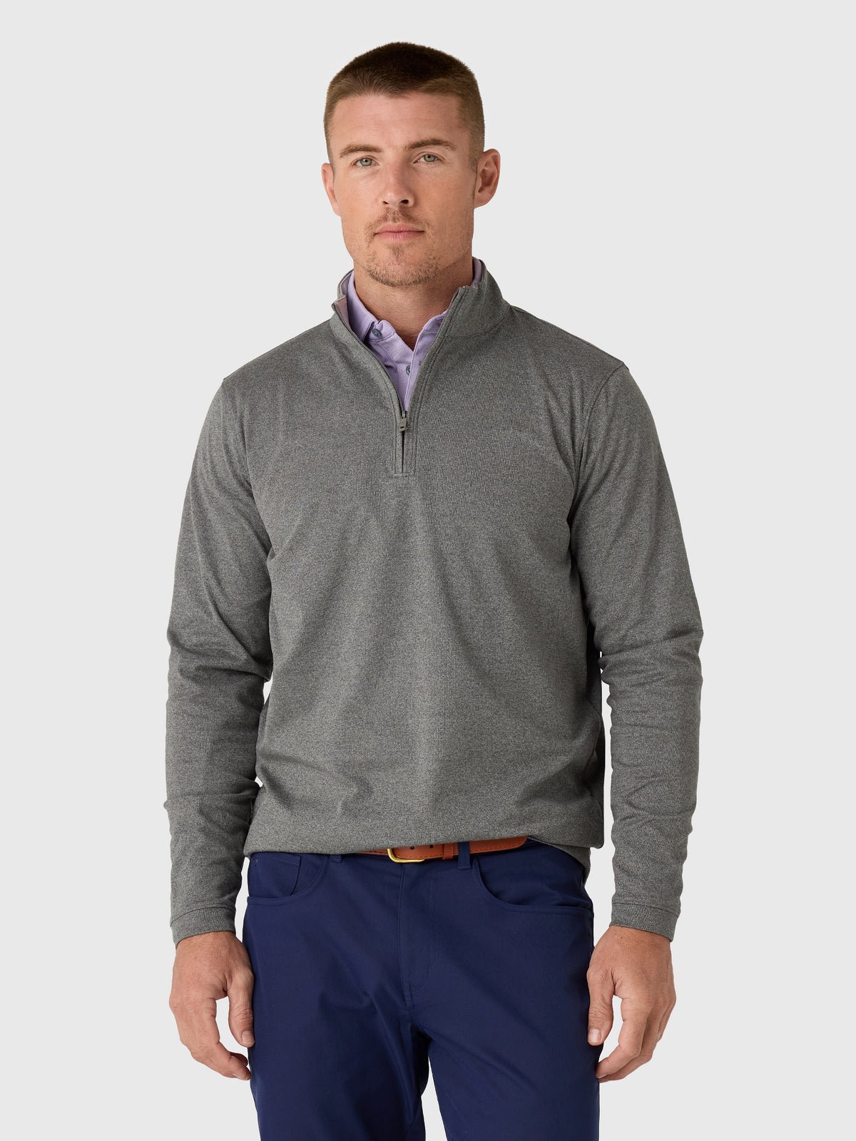 Peter Millar Crown Sport Men's Ardent Air Performance Quarter-Zip - Saint Bernard