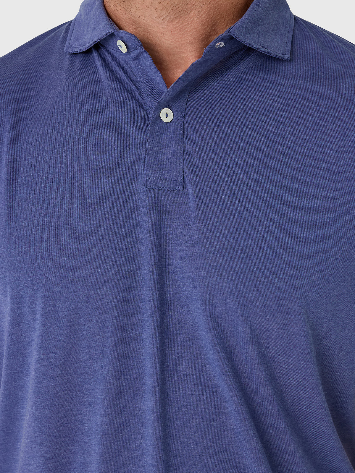 Peter Millar Crown Sport Men's Effortless Technical Comfort Performance Jersey Polo - Saint Bernard