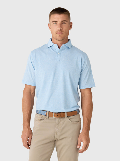 Peter Millar Crown Sport Men's Effortless Technical Comfort Performance Jersey Polo