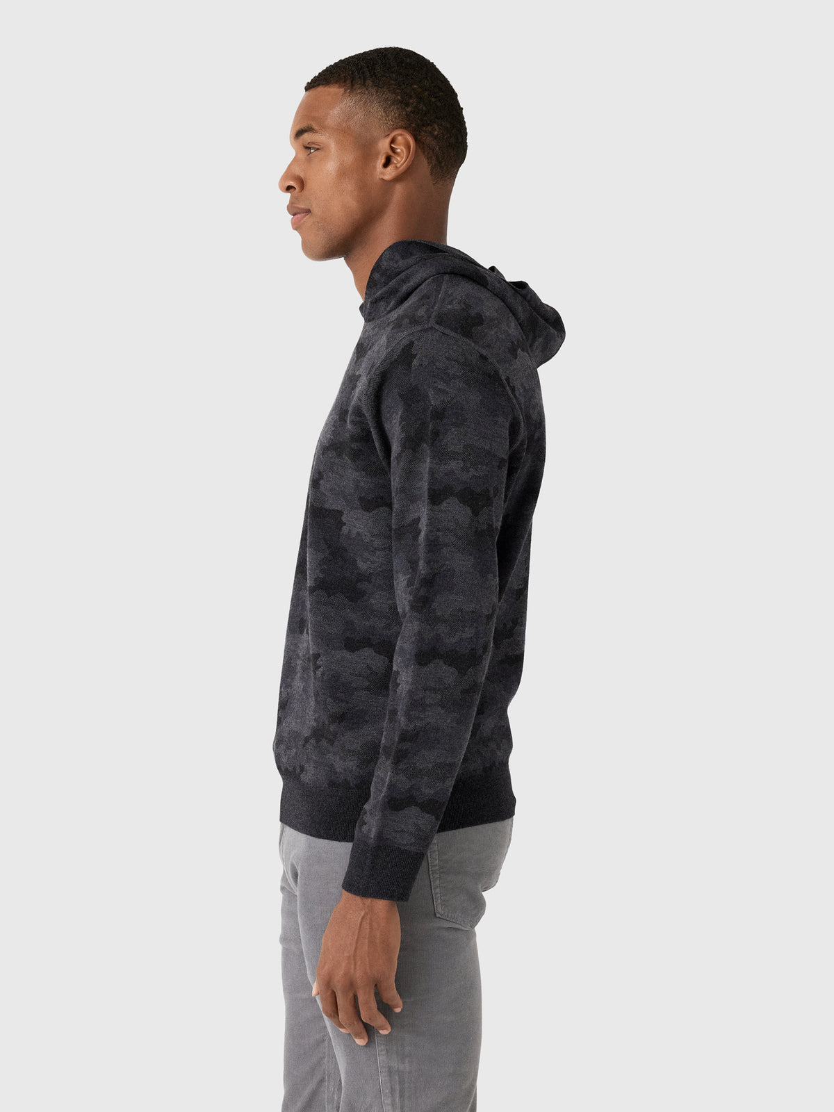 Peter Millar Crown Men's Reversible Camo Popover Hoodie - Saint Bernard