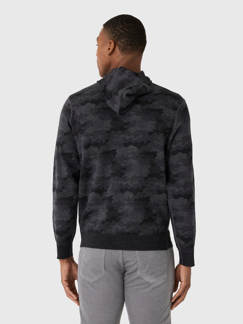 Peter Millar Crown Men's Reversible Camo Popover Hoodie - Saint Bernard