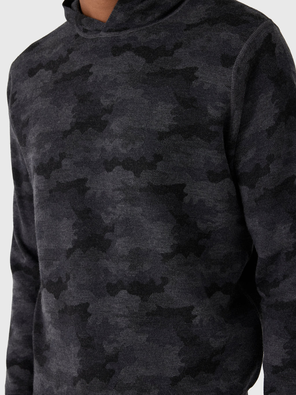 Peter Millar Crown Men's Reversible Camo Popover Hoodie - Saint Bernard