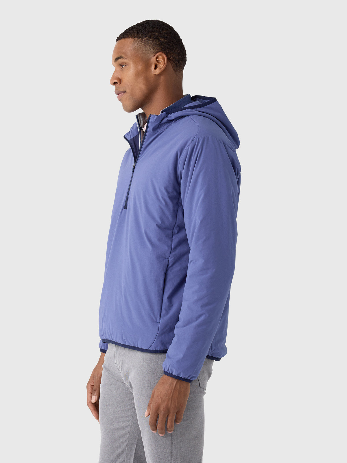Peter Millar Crown Sport Men's Ridge Half-Zip Hoodie - Saint Bernard