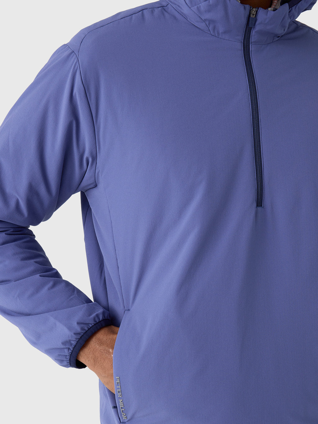 Peter Millar Crown Sport Men's Ridge Half-Zip Hoodie - Saint Bernard