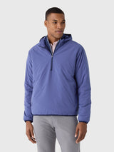Peter Millar Crown Sport Men's Ridge Half-Zip Hoodie - Saint Bernard