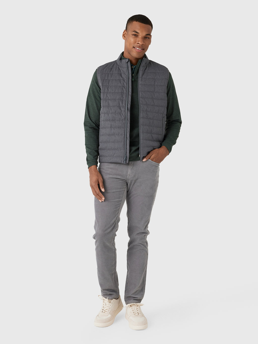 Peter Millar Crown Sport Men's Parks Hybrid Vest - Saint Bernard