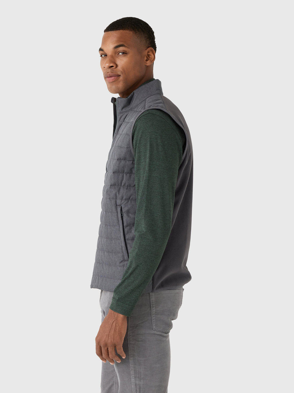 Peter Millar Crown Sport Men's Parks Hybrid Vest - Saint Bernard