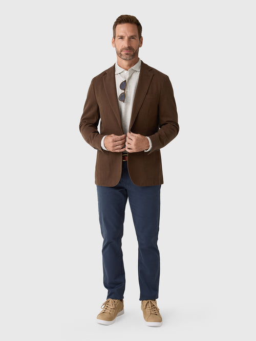 Peter Millar Crown Men's Chatham Cotton Cashmere Soft Jacket - Saint Bernard