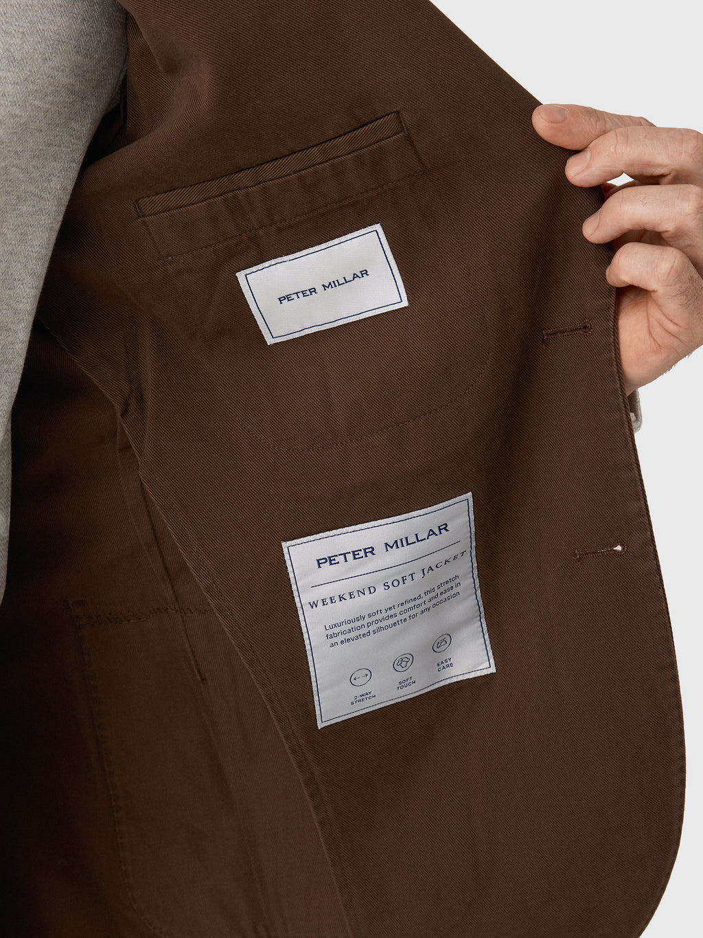 Peter Millar Crown Men's Chatham Cotton Cashmere Soft Jacket - Saint Bernard