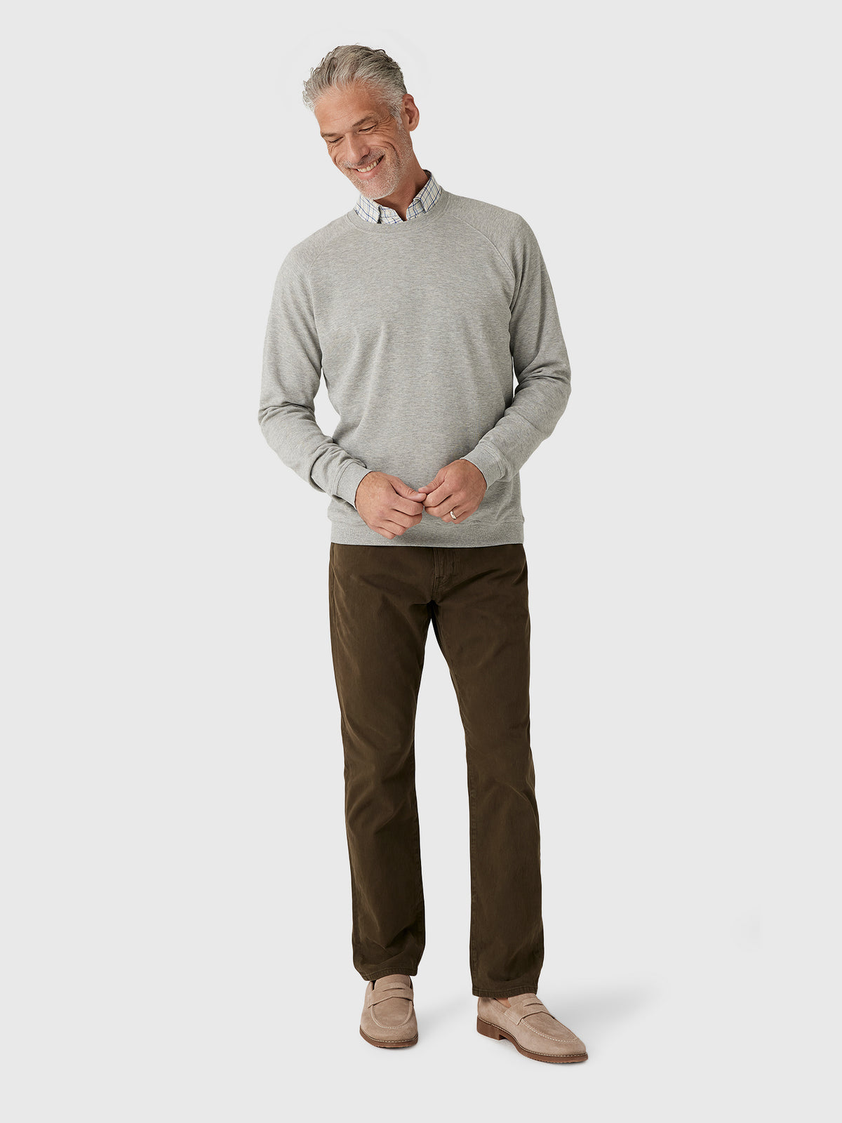 Peter Millar Crown Men's Crown Comfort Knit Crew - Saint Bernard
