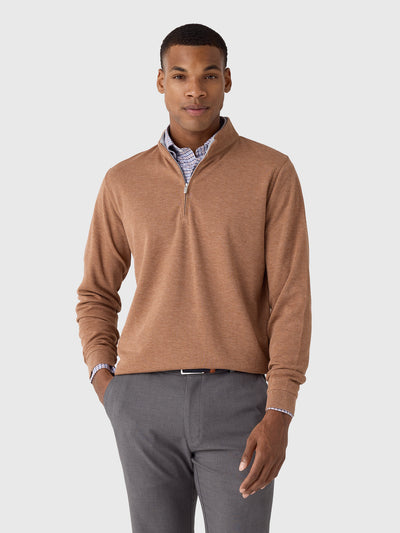 Peter Millar Crown Men's Comfort Quarter-Zip - Saint Bernard
