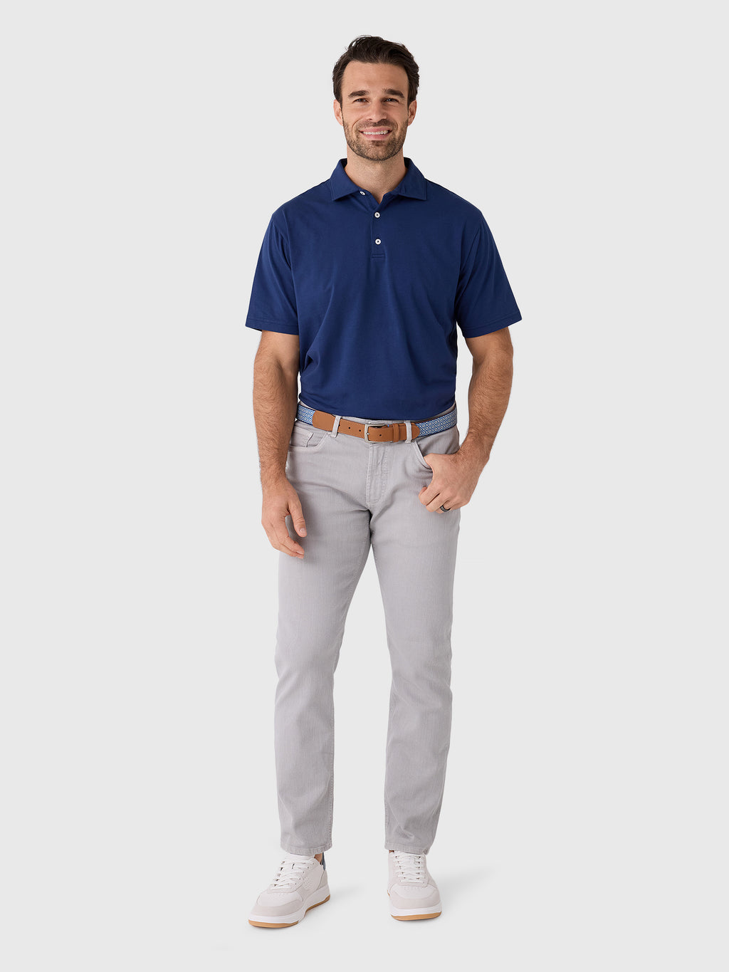 Peter Millar Crown Men's Flex Cotton Polo - Saint Bernard