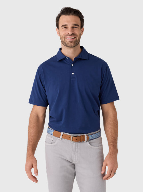 Peter Millar Crown Men's Flex Cotton Polo - Saint Bernard