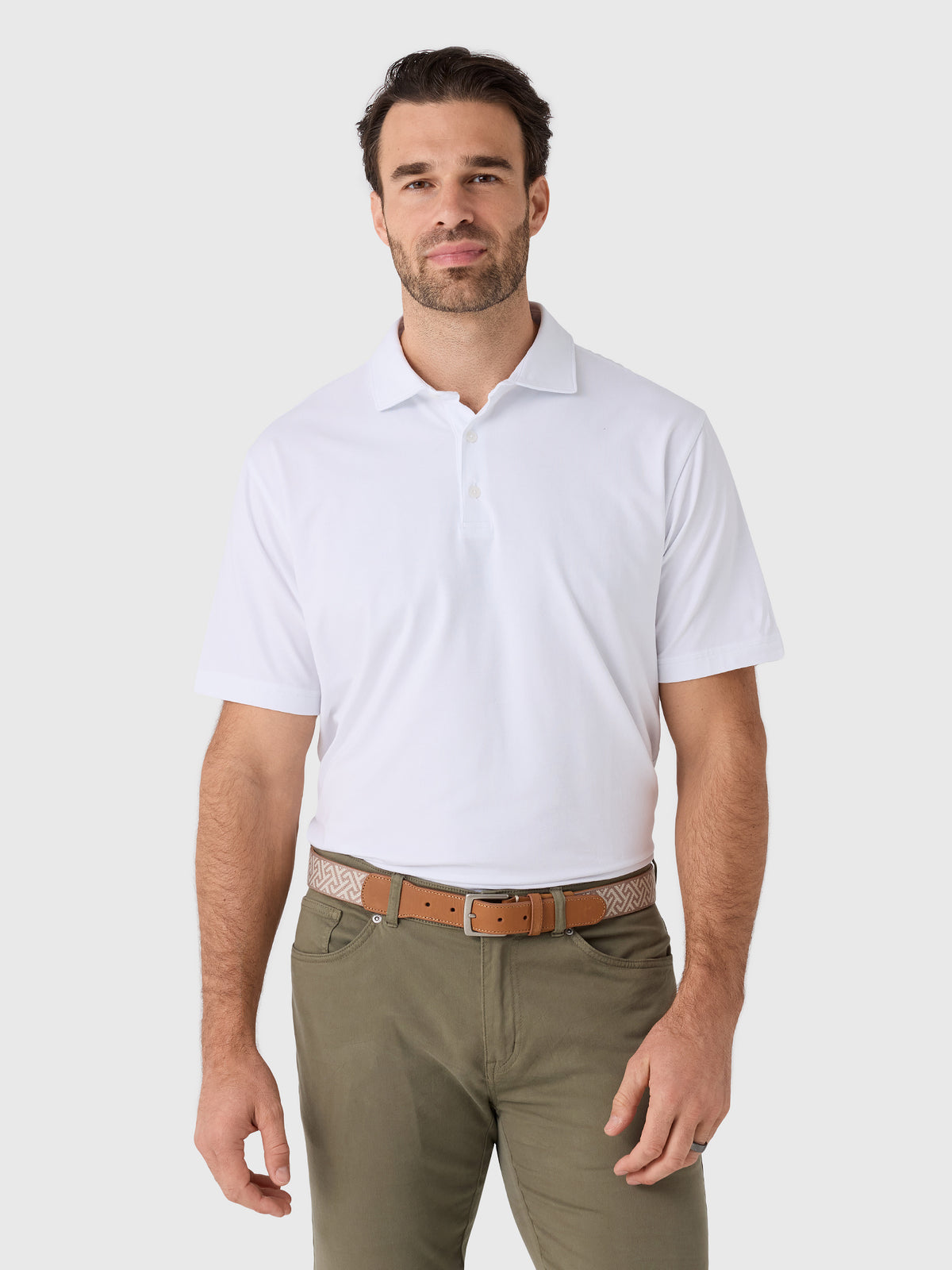 Peter Millar Crown Men's Flex Cotton Polo - Saint Bernard