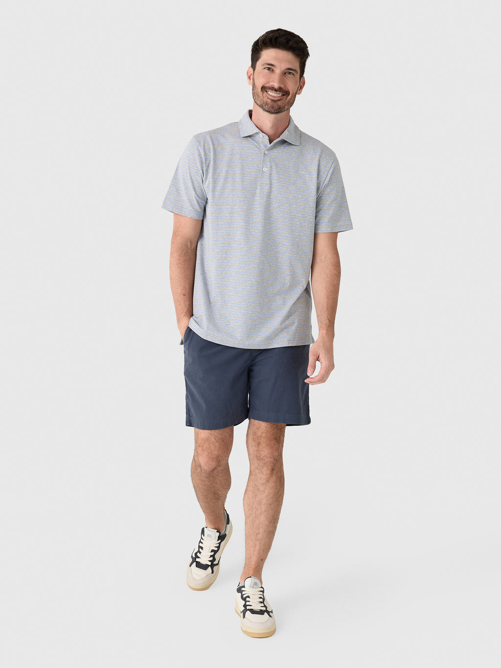 Peter Millar Crown Men's Tripp Flex Cotton Polo - Saint Bernard