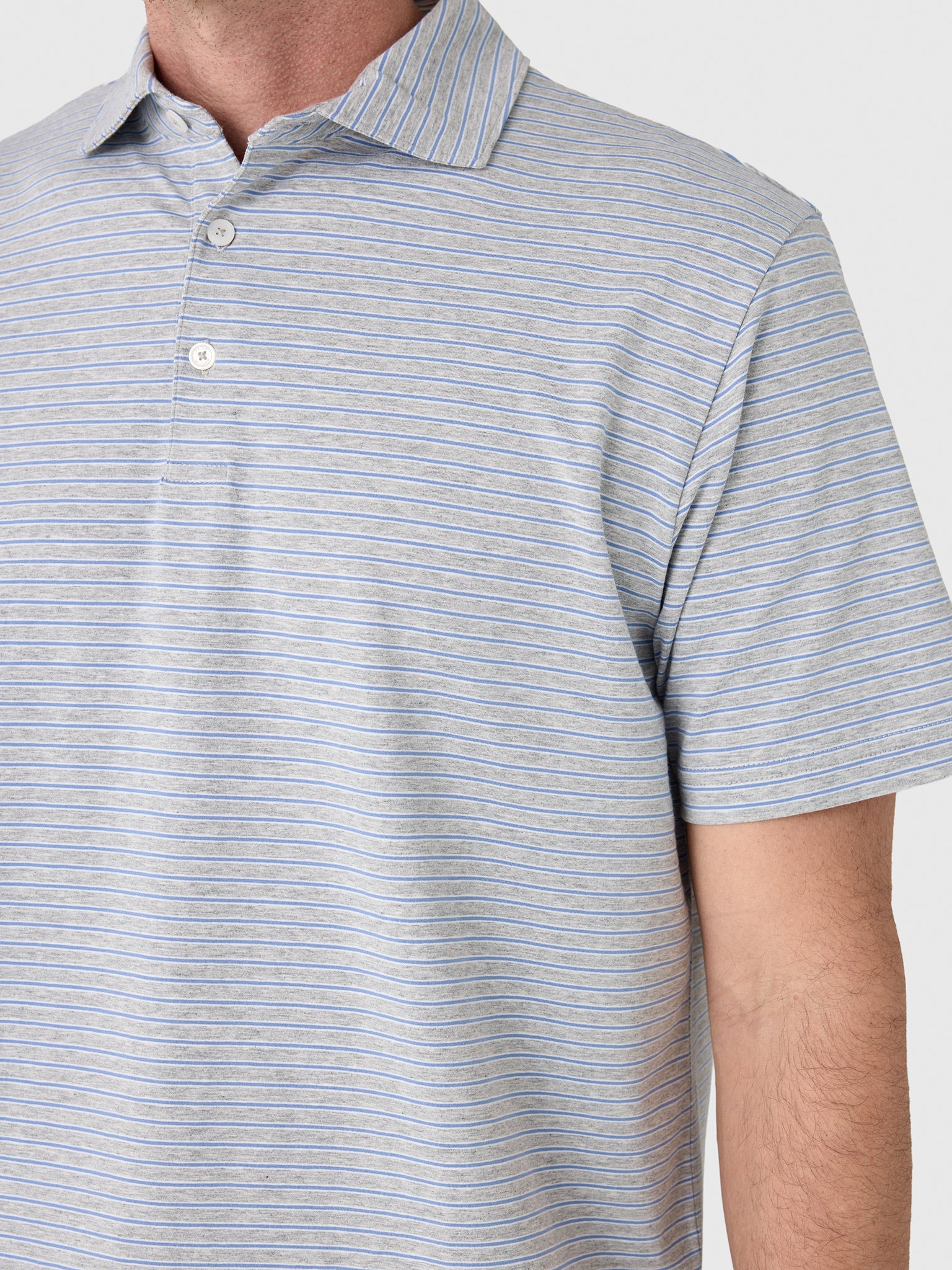 Peter Millar Crown Men's Tripp Flex Cotton Polo - Saint Bernard