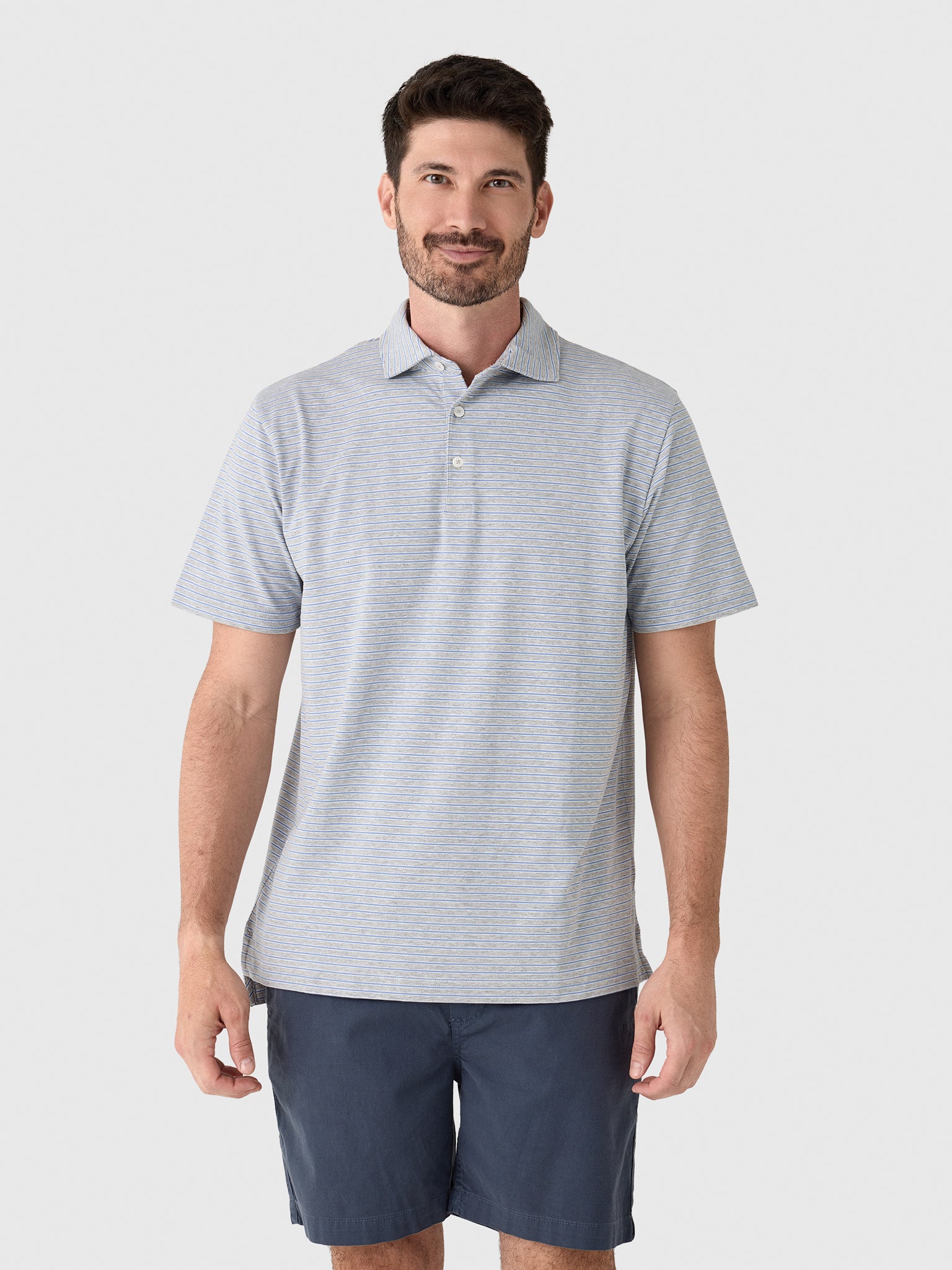 Peter Millar Crown Men's Tripp Flex Cotton Polo - Saint Bernard