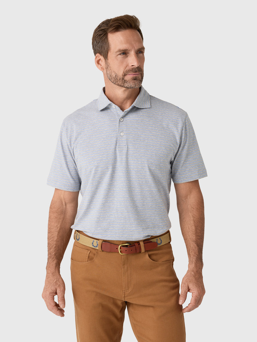 Peter Millar Crown Men's Tripp Flex Cotton Polo - Saint Bernard