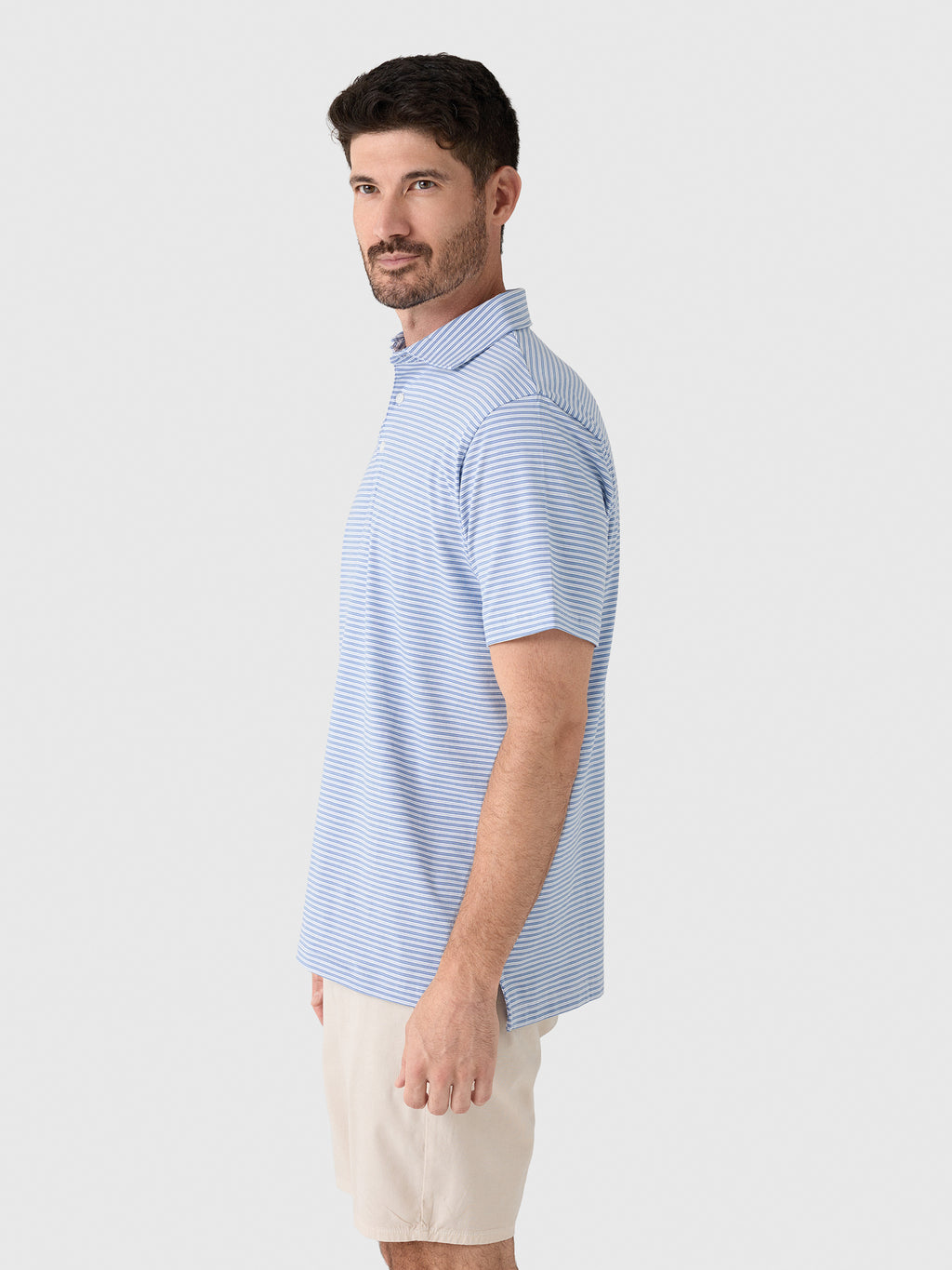 Peter Millar Crown Men's Turner Flex Cotton Polo - Saint Bernard