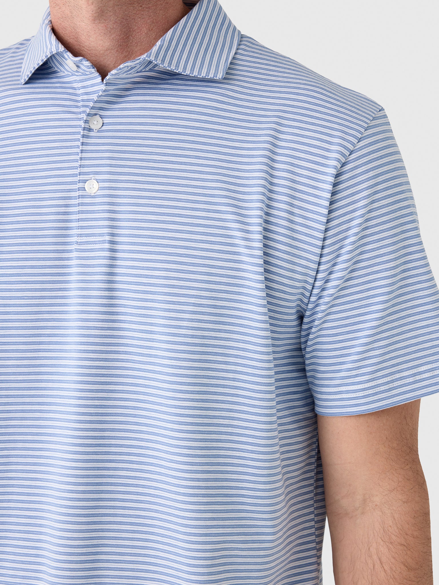 Peter Millar Crown Men's Turner Flex Cotton Polo - Saint Bernard