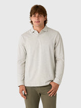 Peter Millar Crown Men's Herringbone Long Sleeve Polo