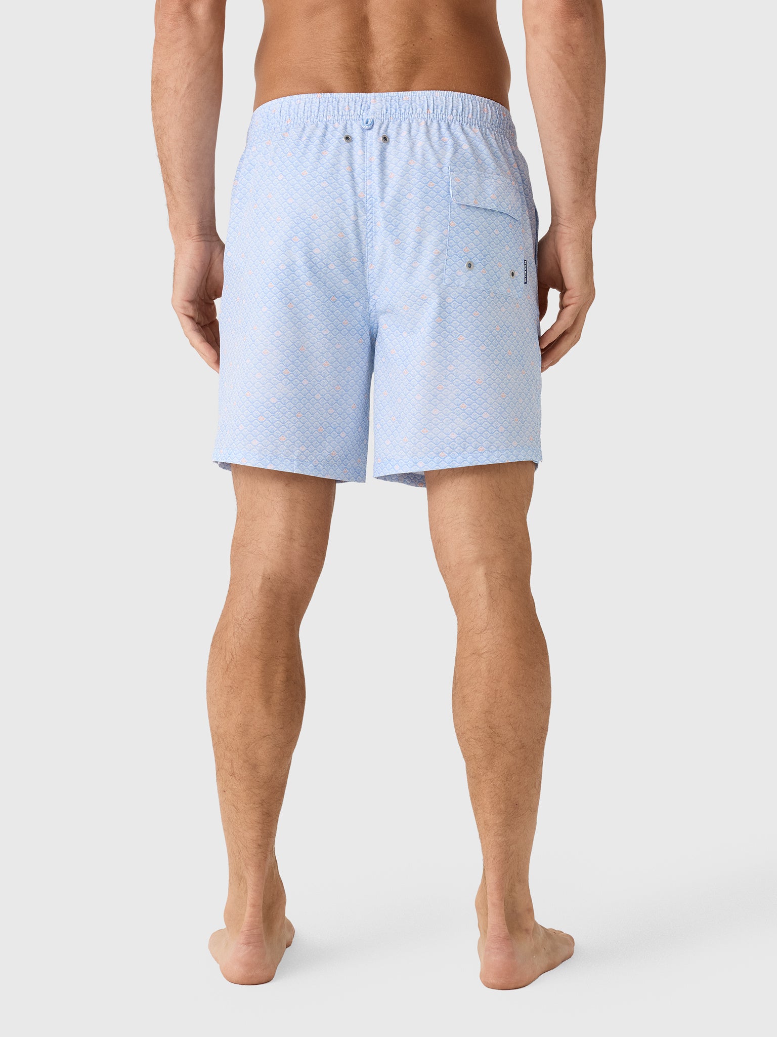Peter Millar Crown Men's Shoreline Rays Swim Trunk - Saint Bernard