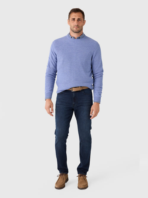 Peter Millar Crown Men's Autumn Crest Honeycomb Crewneck Sweater - Saint Bernard