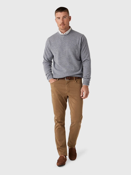 Peter Millar Crown Men's Crown Heritage Cashmere Crewneck Sweater - Saint Bernard