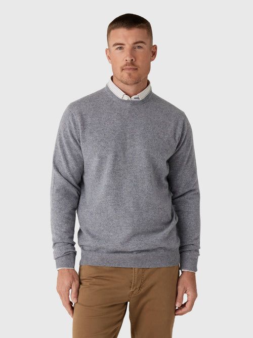 Peter Millar Crown Men's Crown Heritage Cashmere Crewneck Sweater - Saint Bernard