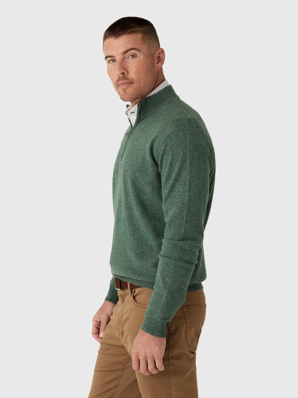Peter Millar Crown Men's 25th Anniversary Cashmere Quarter-Zip Sweater - Saint Bernard