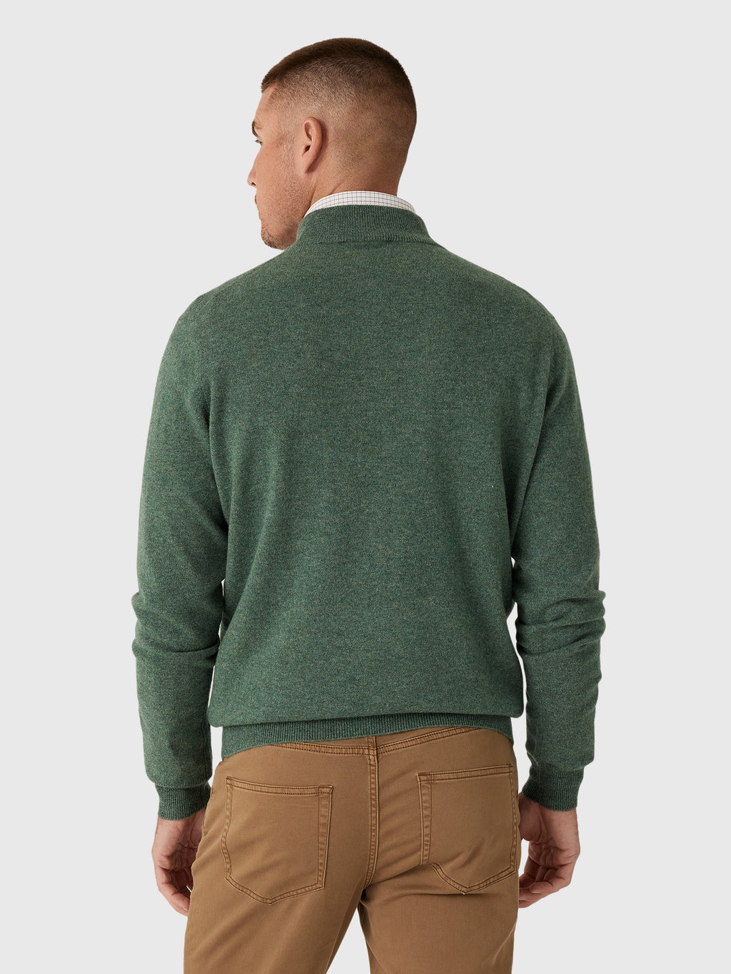 Peter Millar Crown Men's 25th Anniversary Cashmere Quarter-Zip Sweater - Saint Bernard