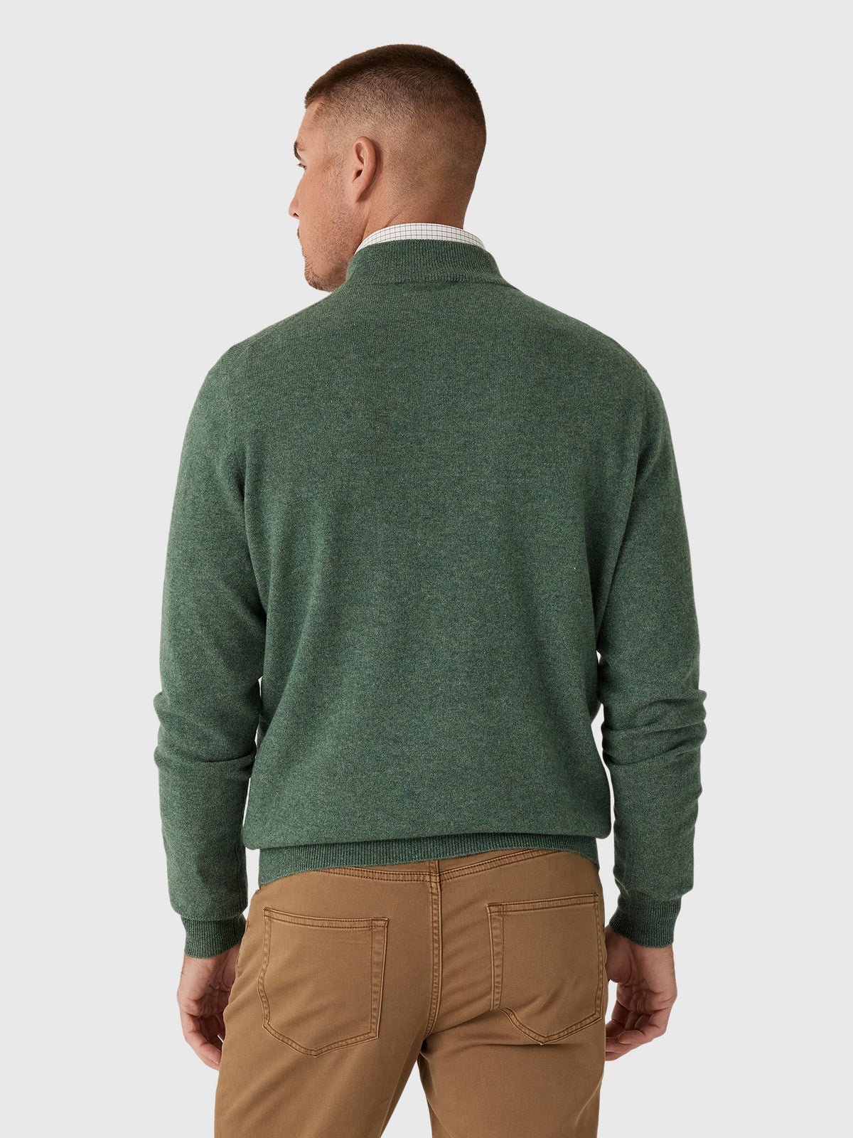 Peter Millar Crown Men's 25th Anniversary Cashmere Quarter-Zip Sweater - Saint Bernard