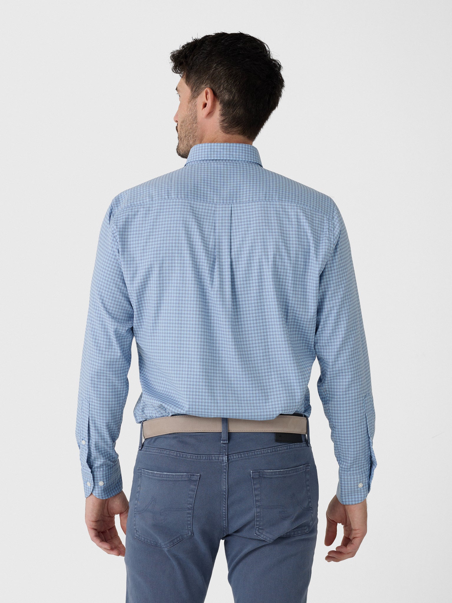 Peter Millar Crown Men's Liam Crown Soft Twill Sport Shirt - Saint Bernard