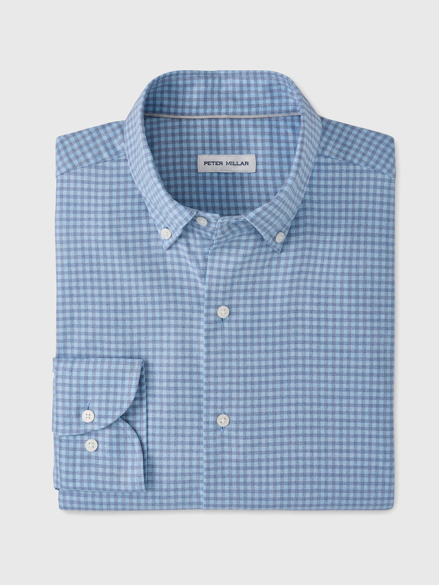 Peter Millar Crown Men's Liam Crown Soft Twill Sport Shirt - Saint Bernard