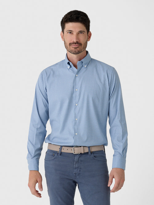 Peter Millar Crown Men's Liam Crown Soft Twill Sport Shirt
