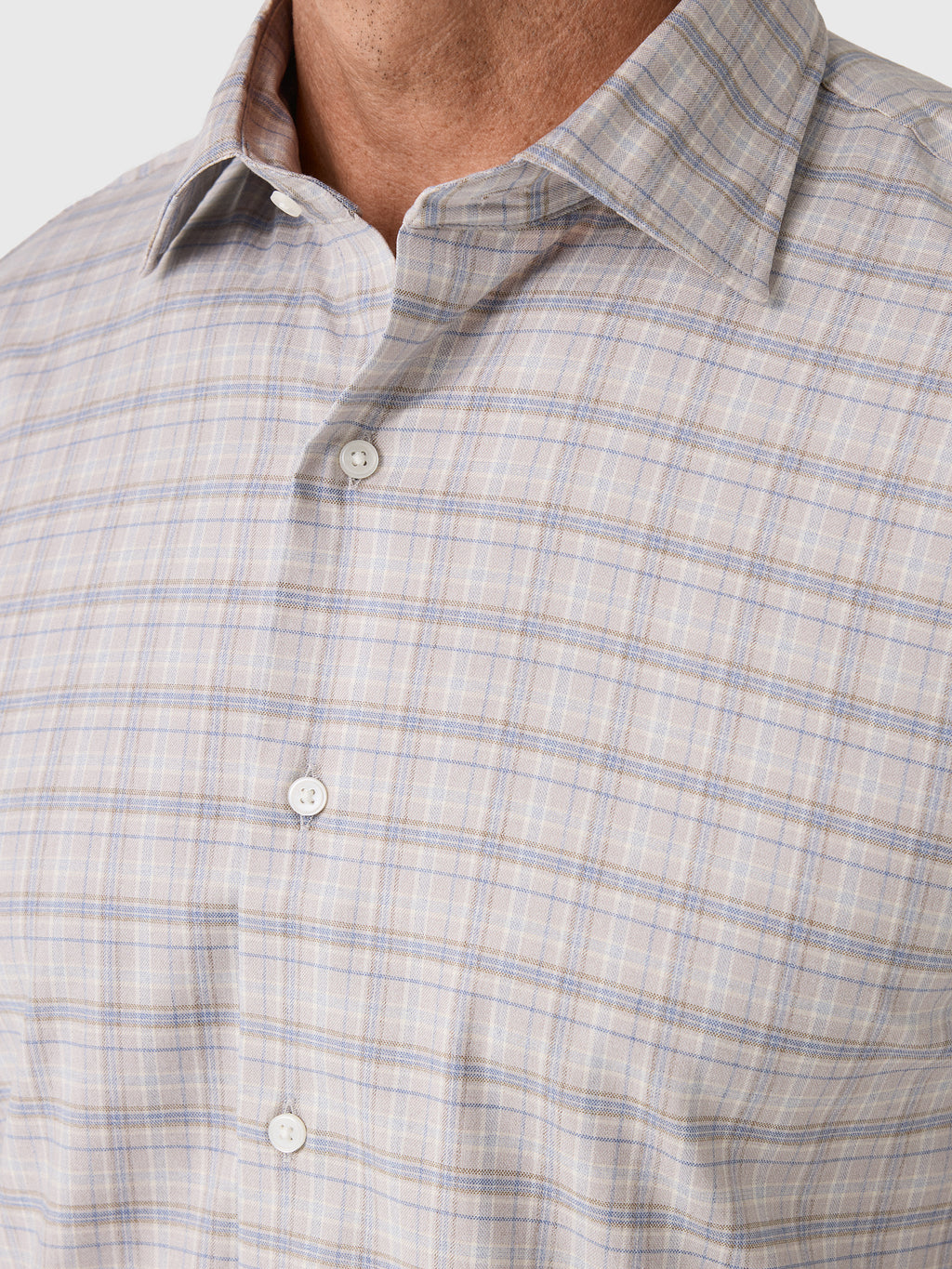 Peter Millar Crown Men's Griffin Crown Soft Twill Sport Shirt - Saint Bernard