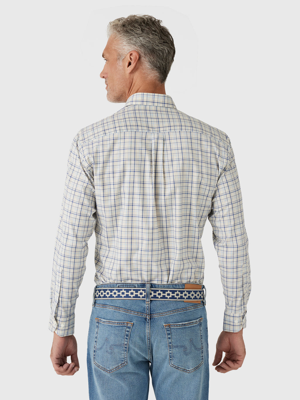 Peter Millar Crown Men's Wyatt Crown Soft Twill Sport Shirt - Saint Bernard