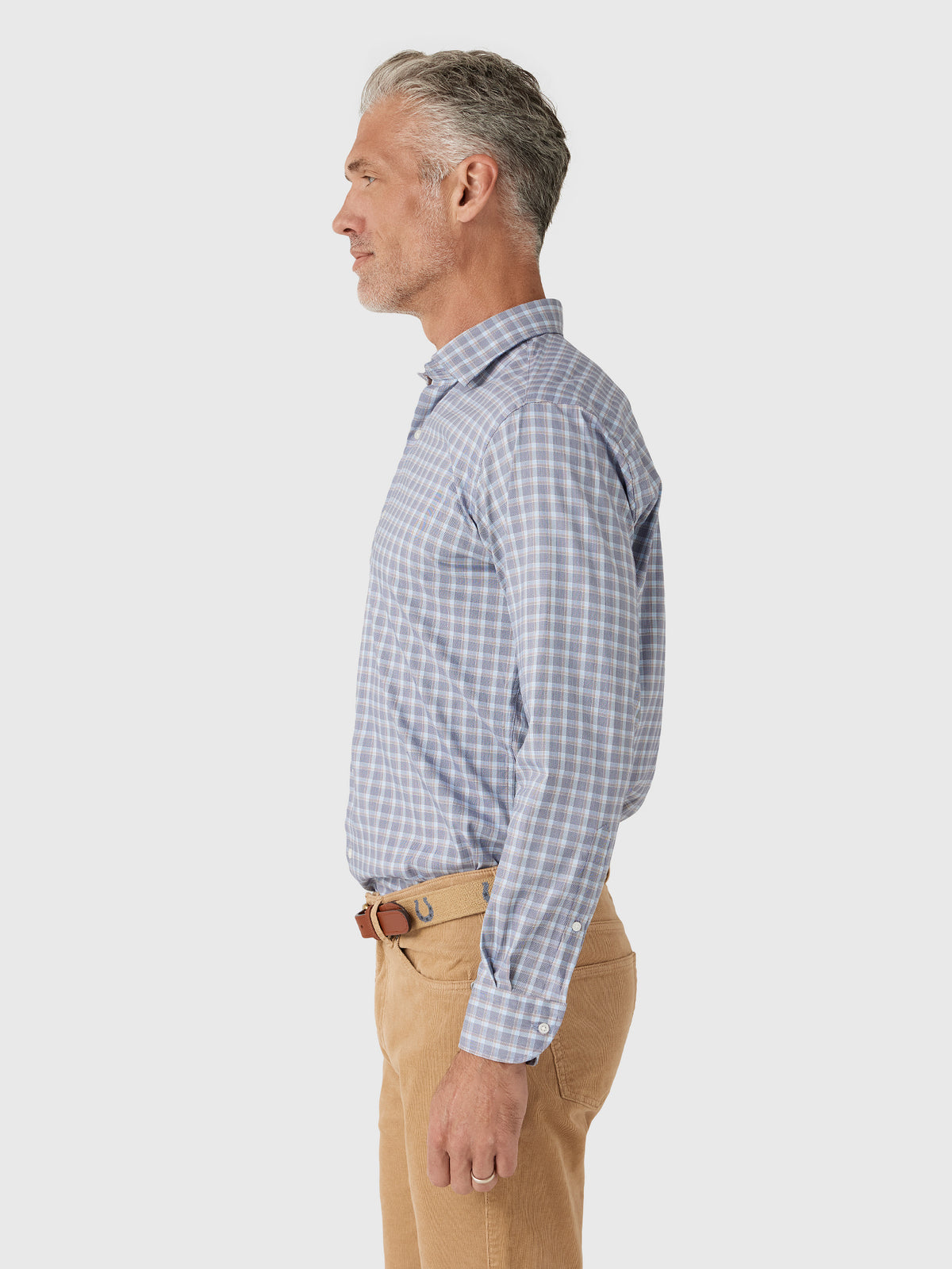 Peter Millar Crown Men's Lincoln Crown Lite Cotton-Stretch Sport Shirt - Saint Bernard