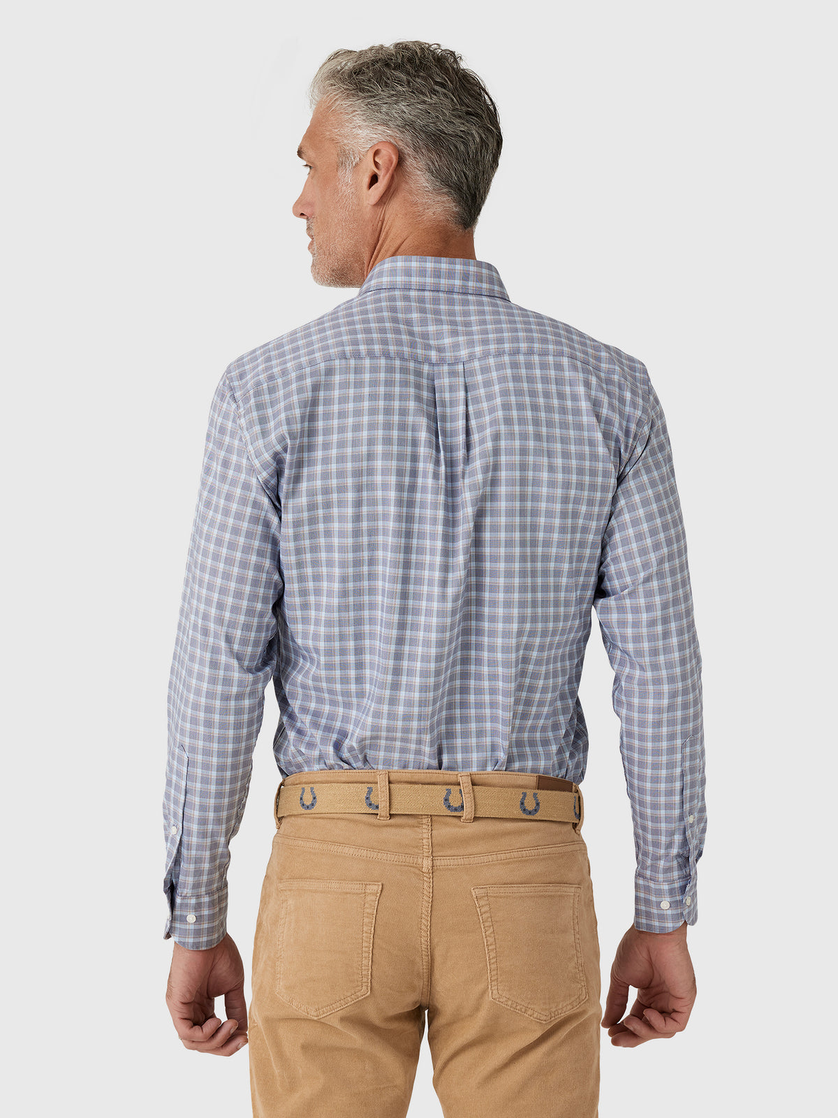 Peter Millar Crown Men's Lincoln Crown Lite Cotton-Stretch Sport Shirt - Saint Bernard