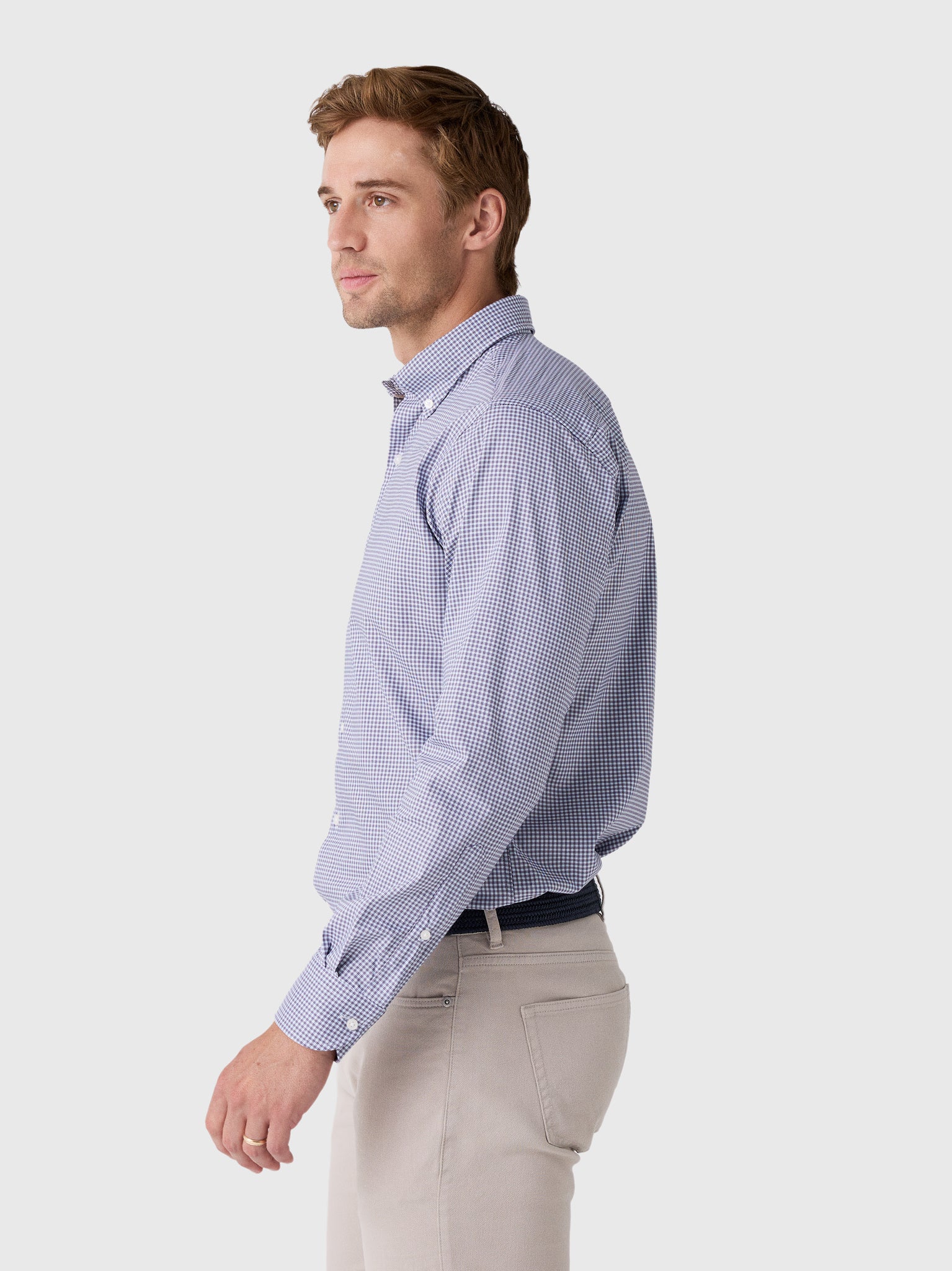 Peter Millar Crown Men's Gregory Crown Lite Cotton-Stretch Sport Shirt - Saint Bernard