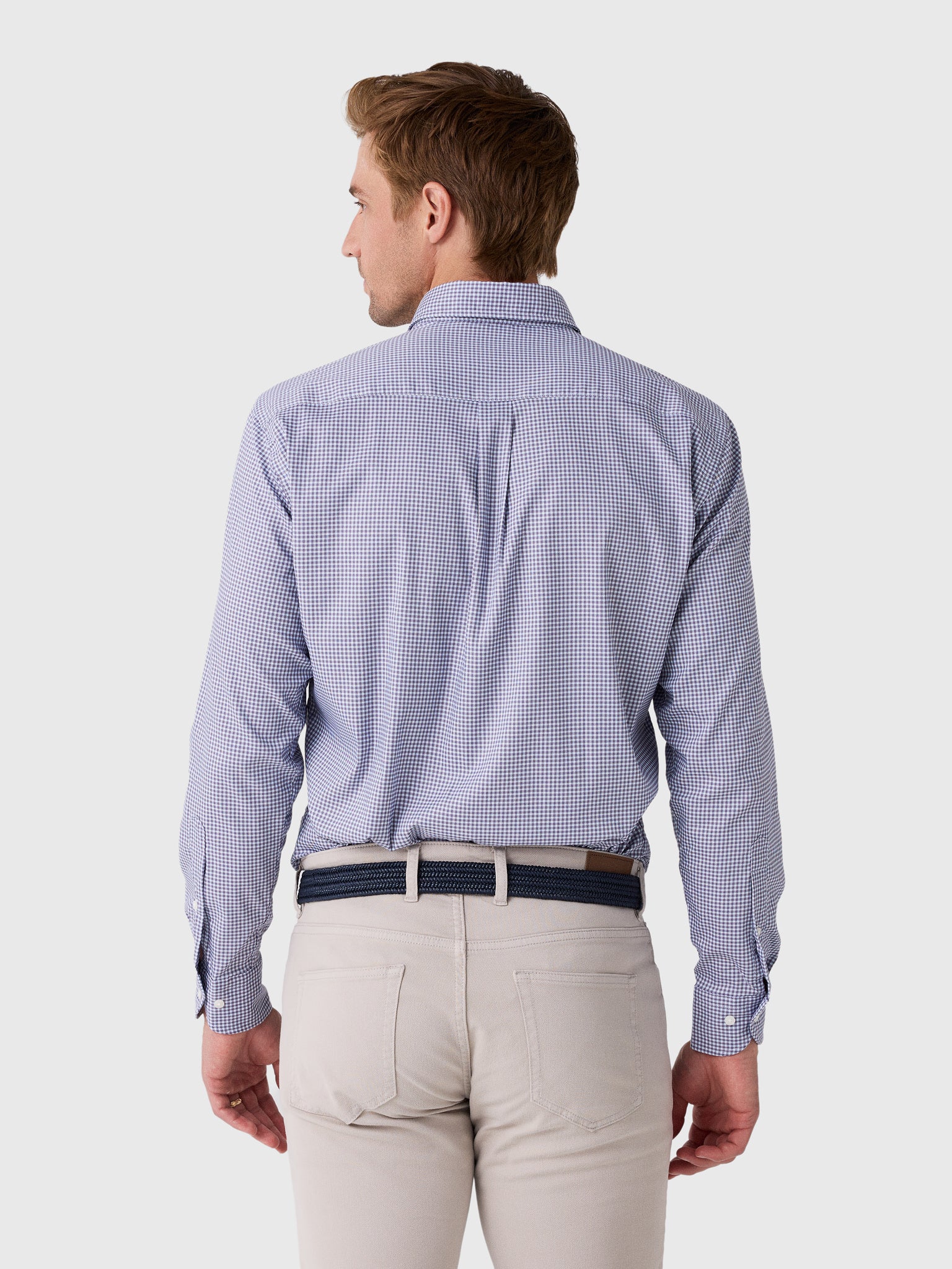 Peter Millar Crown Men's Gregory Crown Lite Cotton-Stretch Sport Shirt - Saint Bernard
