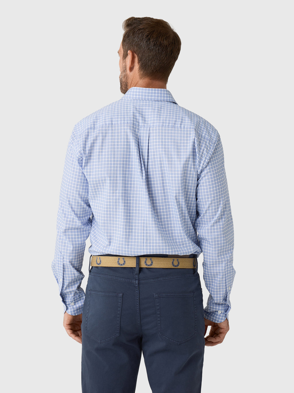 Peter Millar Crown Men's Atlas Crown Lite Cotton-Stretch Sport Shirt - Saint Bernard